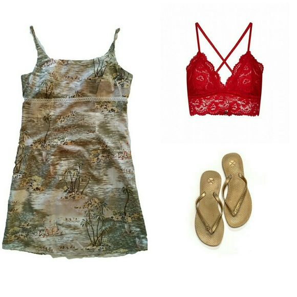 PRICE⬇Vacation Vibes Palmtree Print Tank Dress - Picture 3 of 5